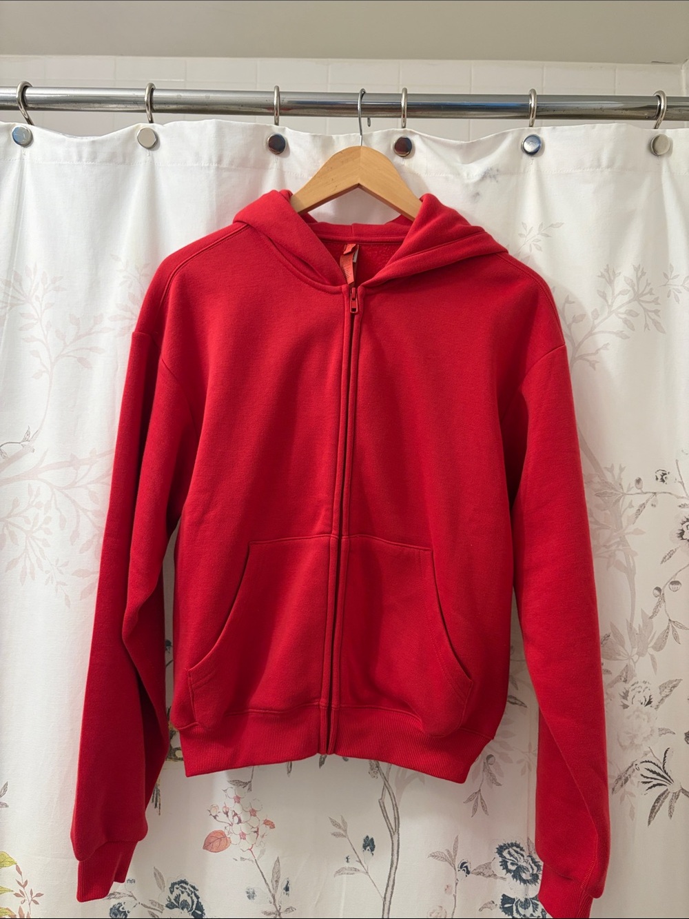 SKIMS COTTON FLEECE CLASSIC ZIP UP HOODIE